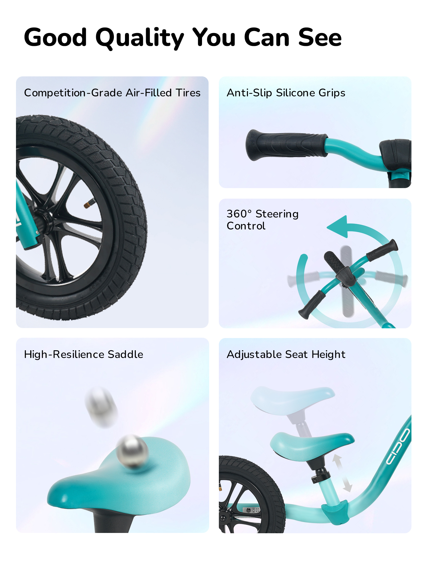 Bicicleta de equilibrio Whizbebe Nimble Uni-Arm