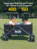 Whizbebe Camp Ease Carro de camping plegable para niños